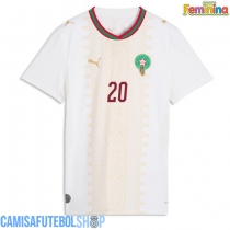 Camisa de time de futebol Marrocos Ayoub El Kaabi #20 Replicas 2º Equipamento Feminina Mundo 2026 Manga Curta